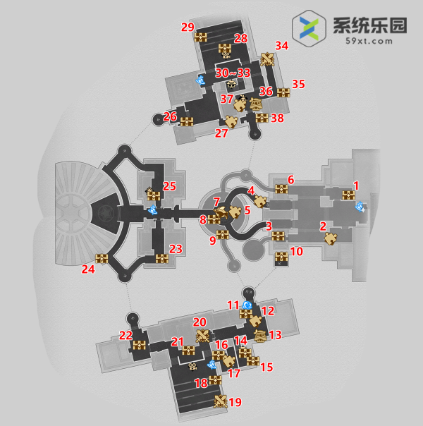 崩铁2.1克劳克影视乐园宝箱位置